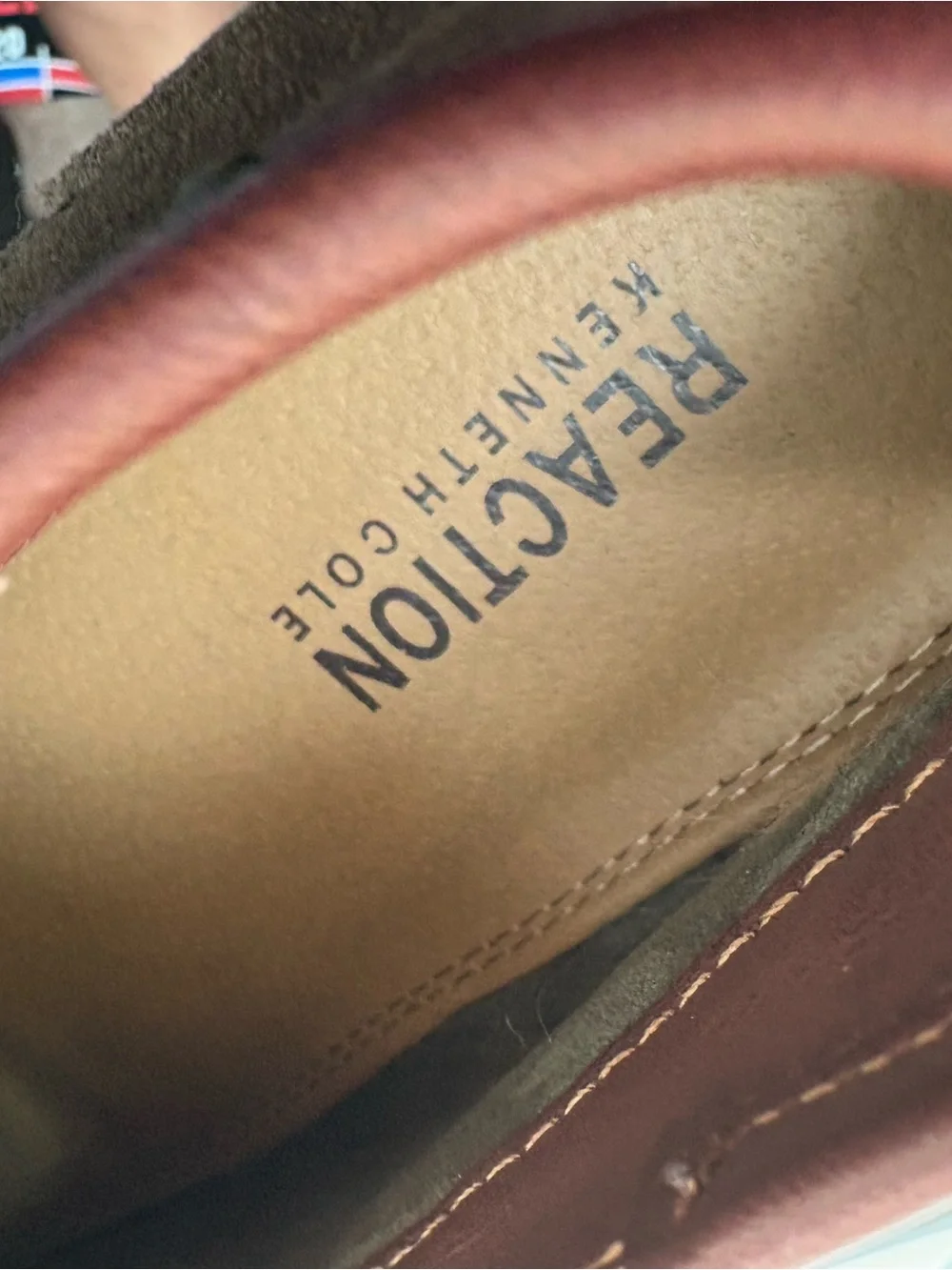 Kenneth Cole Olive Suede Chukka Boots with Tan Laces